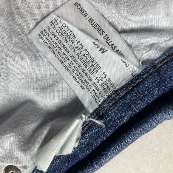 Gloria Vanderbilt Womens Blue Five Pocket Timeless Denim Capri Jeans Size 24W - Picture 7 of 10